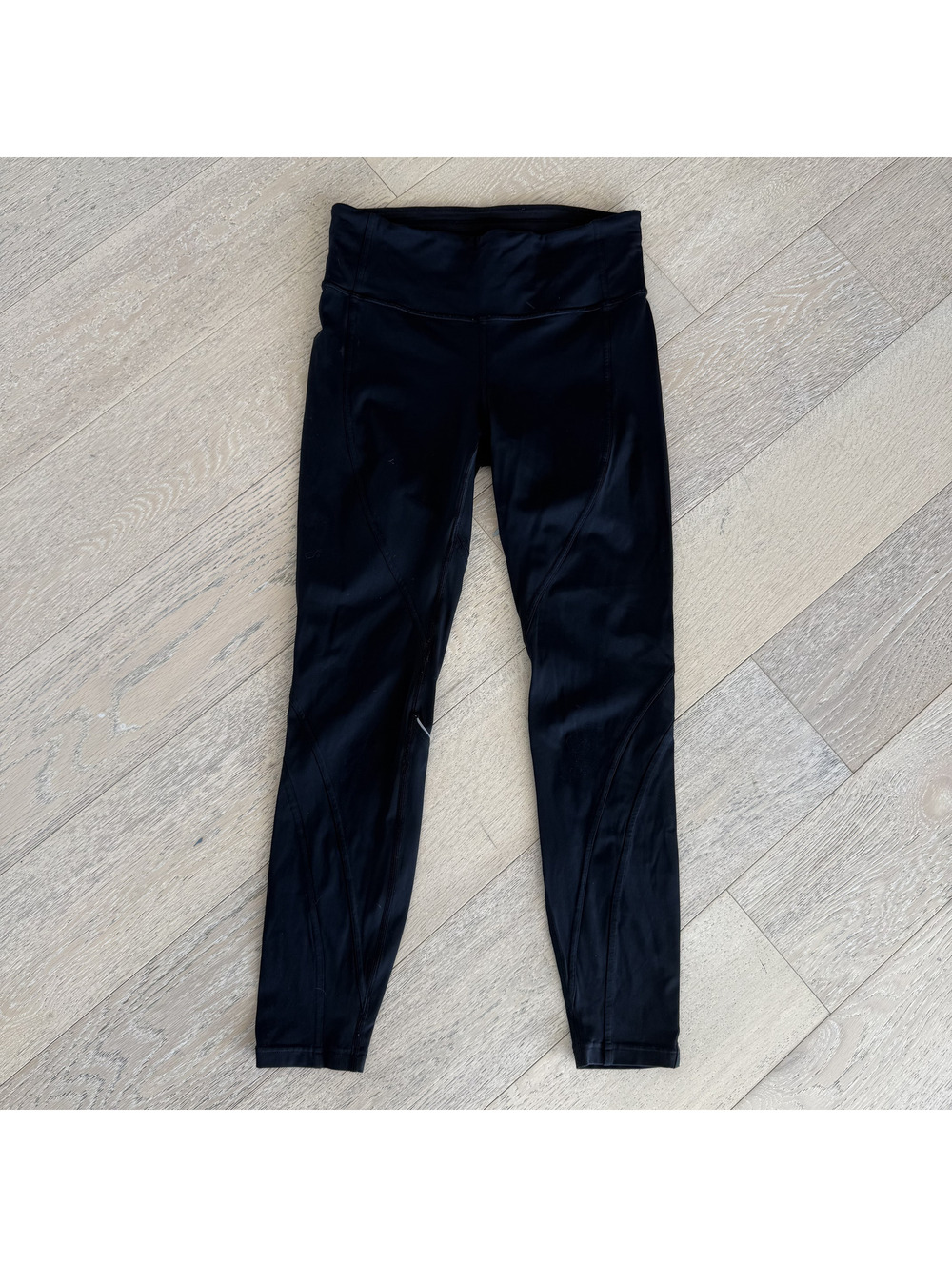 Lululemon Black High-Rise Crop 21" Athletic Leggings Size 6